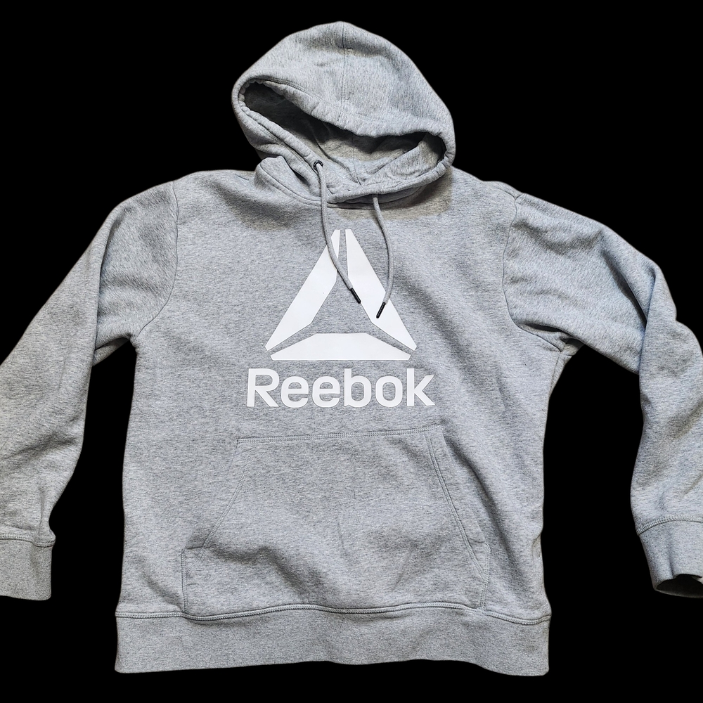 Reebok Gray Men's Hoodie with Logo